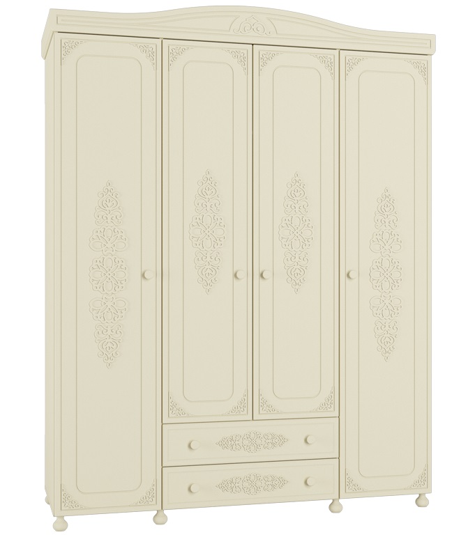 Фото Шкаф Ассоль плюс АС-28 (173) четырехдверный от производителя Компасс в Евпатории по цене 71&nbsp;310 ₽