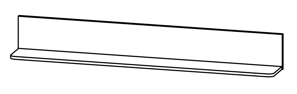 Фото Полка Malta B136-P/15 от производителя Black Red White (БРВ) в Евпатории по цене 2 980 ₽