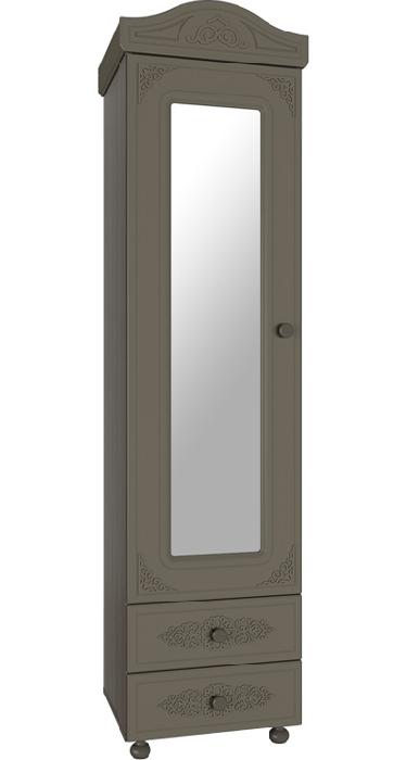 Шкаф-пенал Ассоль плюс АС-1 с зеркалом (лиственница, грей (Компасс) ) Шкаф-пенал Ассоль плюс АС-1 с зеркалом (лиственница, грей (Компасс) )