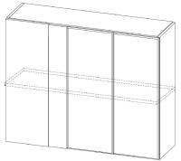 Фото  кухня венеция шкаф навесной ш1000у (72) производитель SV-мебель