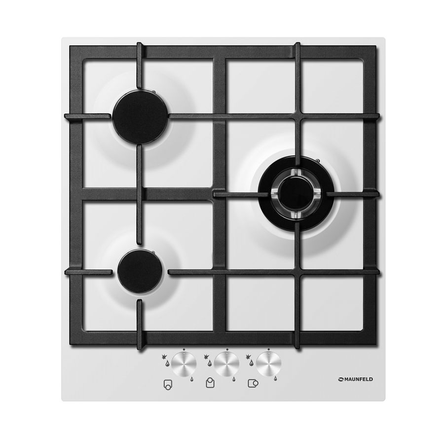 Фото Варочная поверхность газовая 3-х комф. MGHE 43 71 (450х520) от производителя Maunfeld в Евпатории по цене 15 450 ₽