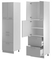 Кухня Монс пенал ПСВ-62 (белый, графит,(Леко)) в Евпатории от производителя в интернет магазине Планета Комфорта Кухня Монс пенал ПСВ-62 (белый, графит,(Леко)) в Евпатории от производителя