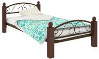 Фото derevyannye-krovati кровать односпальная вероника lux plus (см 120х200) трубка металл производитель Милсон