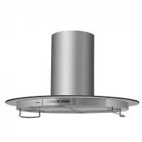 Вытяжка островная Tees 90 (900х900хh650(985)) (Материал Металл/Стекло , Цвет Металлик/Прозрачный) в Евпатории от производителя 