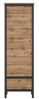 Шкаф Loft REG1D1S (дуб вотан, дуб вотан-черный (Black Red White (БРВ)) ) в Евпатории от производителя в интернет магазине Планета Комфорта Шкаф Loft REG1D1S (дуб вотан, дуб вотан-черный (Black Red White (БРВ)) ) в Евпатории от производителя