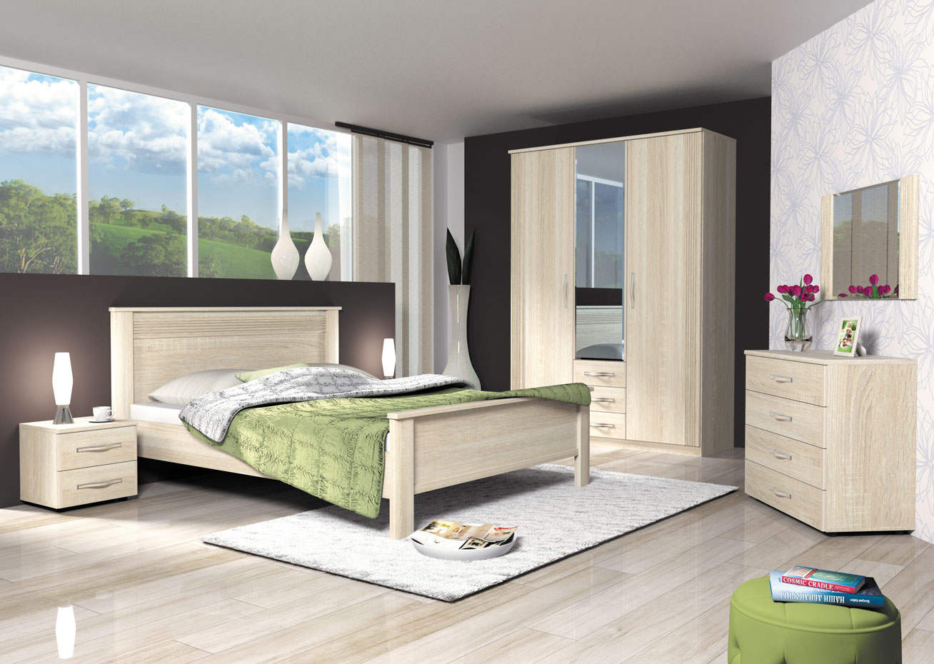 Фото Кровать двуспальная Диана Д3 (СМ 160х200) без основания от производителя Заречье в Евпатории по цене 13 940 ₽