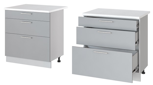 Фото Кухня Бронкс стол-рабочий Н-83 от производителя Леко в Евпатории по цене 9&nbsp;630 ₽