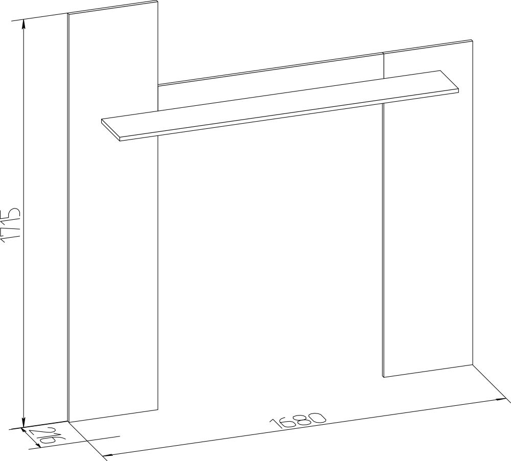 Фото Полка навесная Леон-4  от производителя Глазов в Евпатории по цене 2 850 ₽