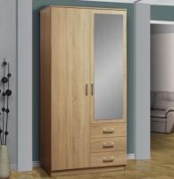 Шкаф 06.290 (100) с зеркалом двухдверный в интернет магазине Планета Комфорта Фото raspashnoy-shkaf шкаф 06.290 (100) с зеркалом двухдверный производитель Олмеко