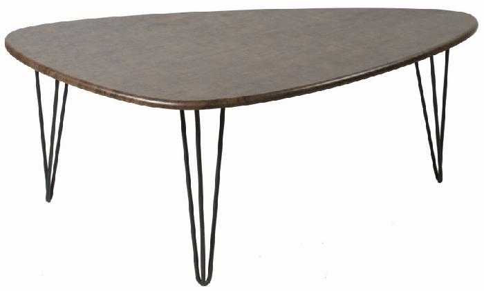 Стол журнальный Престон (металл, мдф-браун,  черный (Калифорния) )