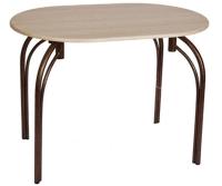 Стол обеденный Марсель (металл, мдф-ясень шимо темный,  медный антик (Бител) ) в Евпатории от производителя 