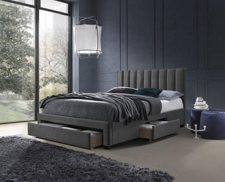 Фото Кровать двуспальная Halmar Grace (СМ 160х200) c ортопедическим основанием от производителя Halmar  в Евпатории по цене 62 380 ₽