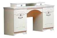 Стол туалетный Ольга-10  (лдсп, лдсп-белый,  белый, жемчужный ясень (Фант-мебель) ) в Евпатории от производителя 