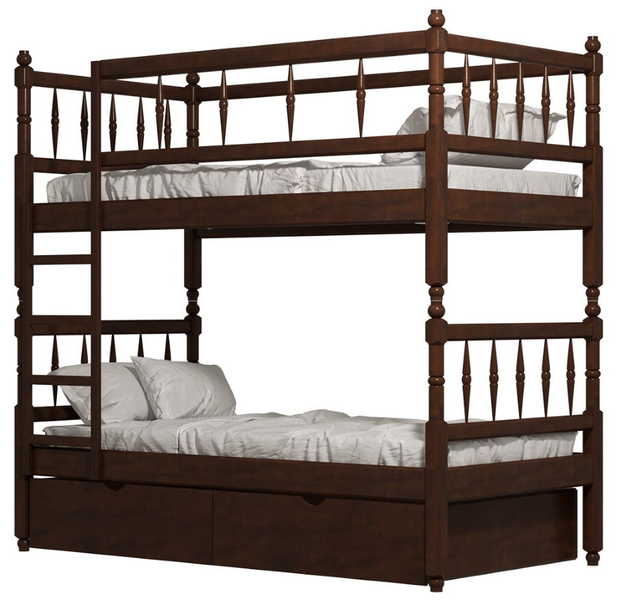 Фото Кровать двухъярусная №2 (СМ 80х190) с основанием от производителя Фант-мебель в Евпатории по цене 37 680 ₽