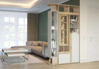 Шкаф-перегородка Венеция (дуб ривьера-рамух белый (Гранд Кволити) ) в Евпатории от производителя 