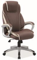 Кресло компьютерное Signal Q-391 (Материал обивки: экокожа, цвет обивки: коричневый-кремовый (Signal) ) в Евпатории от производителя 