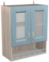 Фото kukhonnye-shkafy-so-steklom кухня кантри шкаф навесной шкн600пв производитель 