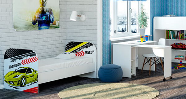 Фото Кровать детская Тойс КР-08 (СМ 80х180) от производителя БТС  в Евпатории по цене 10 440 ₽