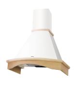 Вытяжка купольная Gretta (M) 60 (600х535хh895(1125)) (Материал Металл/Дерево , Цвет Бежевый/Неокрашено) в Евпатории от производителя 