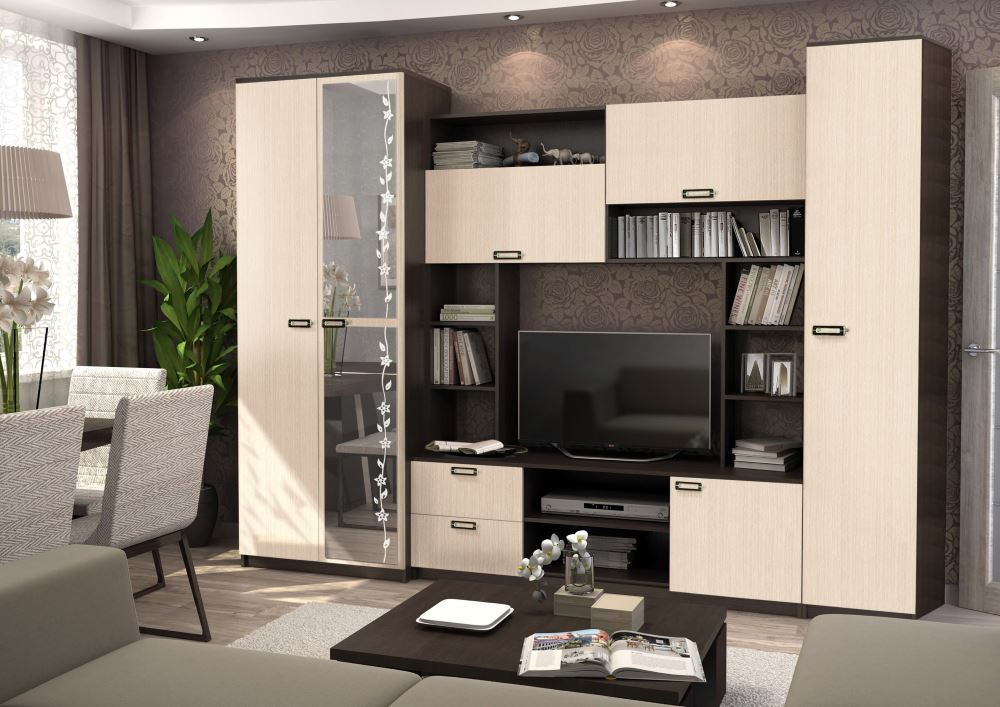 Фото Стенка Аллегро вар.№6 ЛДСП от производителя Диал в Евпатории по цене 20 050 ₽