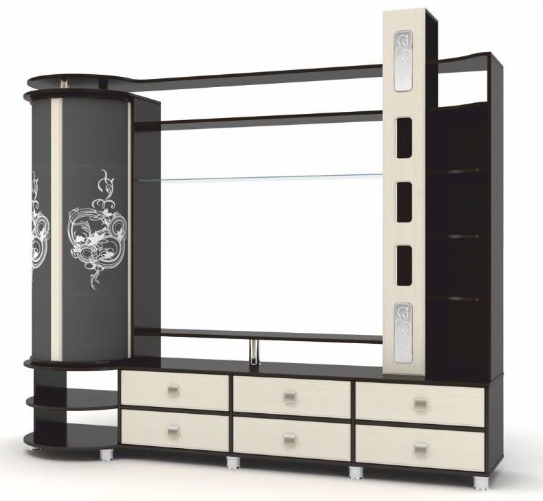 Фото Мини-стенка ТВ Палермо от производителя Браво-мебель в Евпатории по цене 34 190 ₽