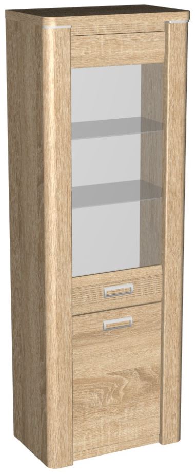 Фото Пенал со стеклом высокий Магнолия ГМ-03 от производителя СБК в Евпатории по цене 18 030 ₽