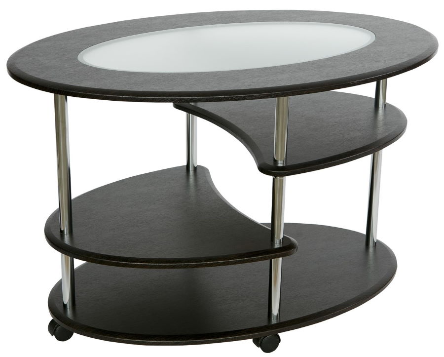 Фото Стол журнальный Эллипс (стекло) от производителя Калифорния в Евпатории по цене 9&nbsp;060 ₽