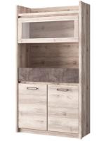 Фото  шкаф с витриной 1v2d1s джаз (jazz) производитель Анрэкс