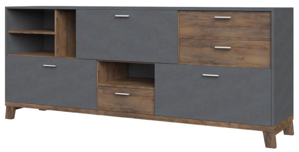 Фото Комод Монтана (3 дв. 3 ящ.) от производителя Браво-мебель в Евпатории по цене 25 250 ₽