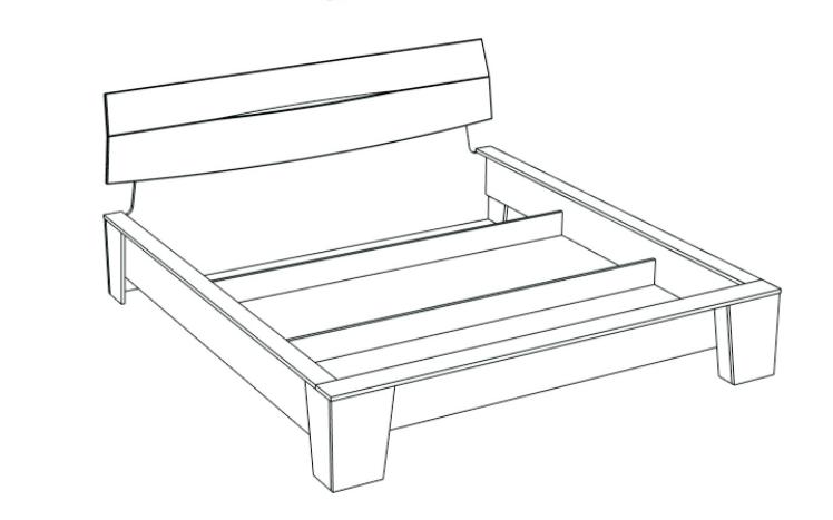 Фото Кровать двуспальная Стреза NEW (СМ 180х200) без основания от производителя СБК в Евпатории по цене 8 460 ₽