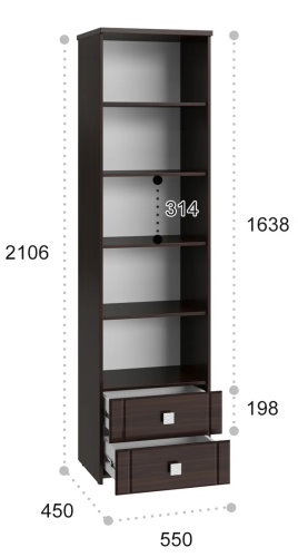 Фото Пенал Изабель ИЗ-63К с зеркалом от производителя Компасс в Евпатории по цене 25 320 ₽