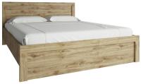 Кровать двуспальная Дорсет (Doorset) (СМ 160х200) с основанием ( 160х200 , ЛДСП , дуб наварра , без подъемного мех. , без ящиков , без матраса (Анрэкс) ) в Евпатории от производителя 