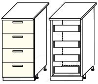 Фото kukhnya-diana-4-ldsp-fant кухня диана-4 (лдсп) шкаф-стол 400 (шн-48l) производитель Фант-мебель