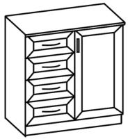 Фото mebel-dlya-gostinits комод микки-1 производитель Ставрополь Мебель