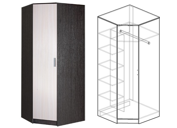 Фото Шкаф Светлана (86) угловой от производителя Мебель Маркет в Евпатории по цене 15 150 ₽