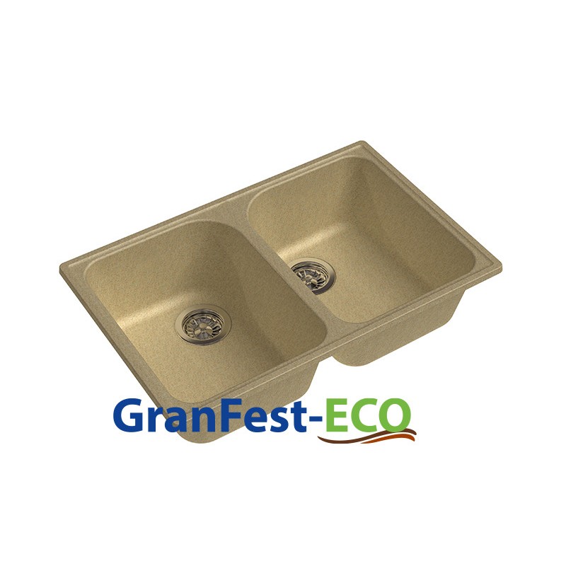 Фото Мойка Granfest eco-15 (ГР 740х480хh200) (шир.ящ.min 720) без сифона от производителя Granfest в Евпатории по цене 4 750 ₽
