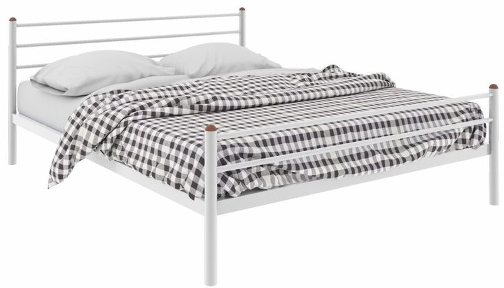 Фото Кровать двуспальная Милана Plus (СМ 140х200) трубка металл от производителя Милсон в Евпатории по цене 13 080 ₽