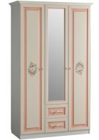 Шкаф Алиса (129) трехдверный с ящиками  (дуб саттер, крем,(Мебельсон)) в Евпатории от производителя 