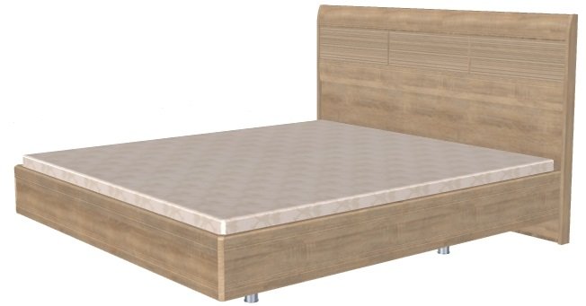 Фото Кровать двуспальная Мелисса КР-2804 (СМ 180х200) с ламельным основанием от производителя Лером в Евпатории по цене 34 700 ₽