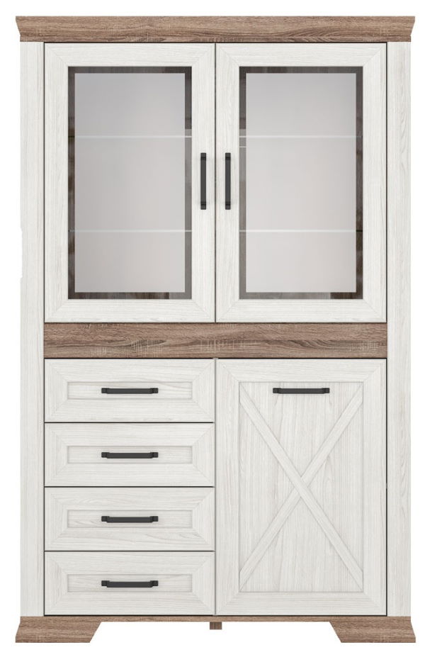 Фото Шкаф Marselle REG2W1D4S от производителя Black Red White (БРВ) в Евпатории по цене 46 690 ₽