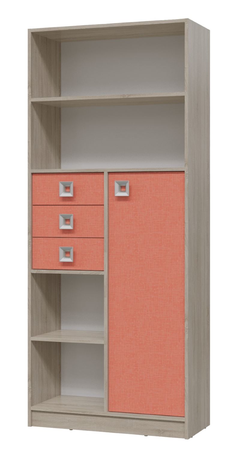 Фото Шкаф-стеллаж Сити с ящиками от производителя Гранд Кволити в Евпатории по цене 13&nbsp;560 ₽