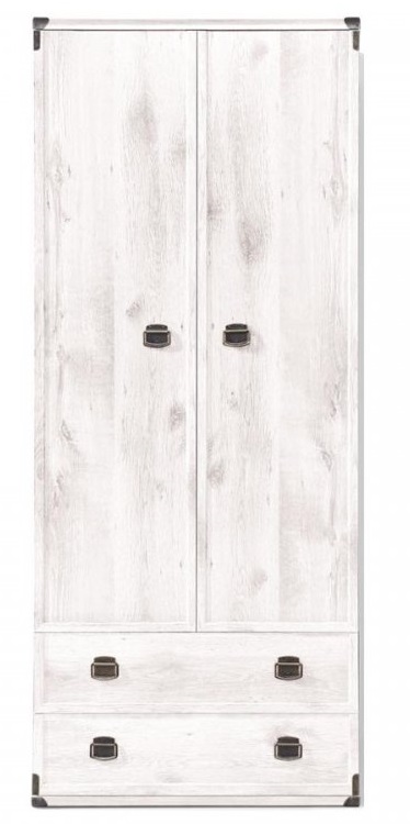 Фото Шкаф Индиана JSZFN2D2S (80) двухдверный (с полками) от производителя Black Red White (БРВ) в Евпатории по цене 28&nbsp;400 ₽