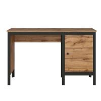 Стол письменный Loft BIU/130 (мдф, лдсп-дуб вотан,  черный матовый (Black Red White (БРВ)) ) в Евпатории от производителя 