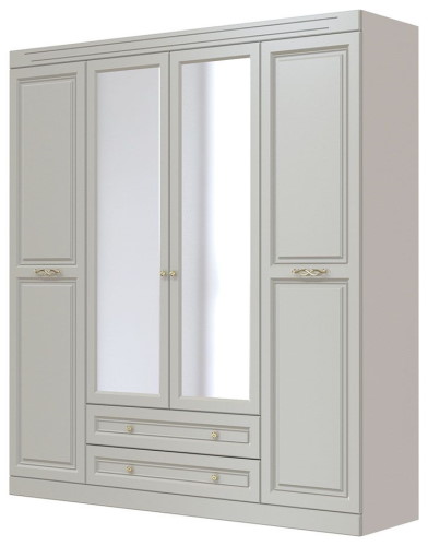 Фото Шкаф Олимп ШР-4 (201) четырехдверный от производителя Браво-мебель в Евпатории по цене 57 900 ₽