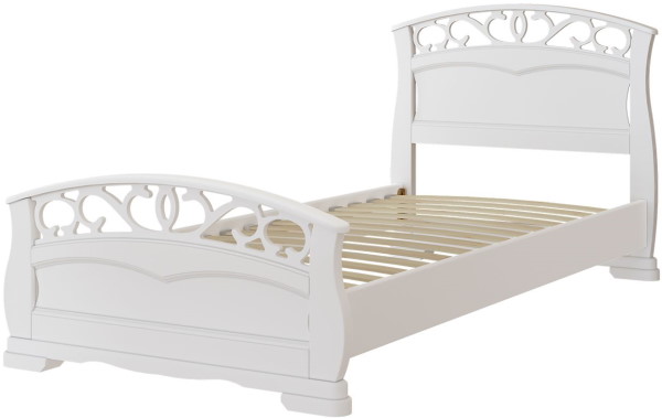 Фото Кровать односпальная Грация-1 (СМ 90х200) без основания с универсальными царгами от производителя Браво-мебель в Евпатории по цене 18&nbsp;520 ₽