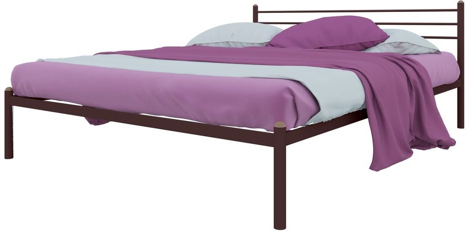 Фото Кровать двуспальная Милана (СМ 160х200) трубка металл от производителя Милсон в Евпатории по цене 13 020 ₽