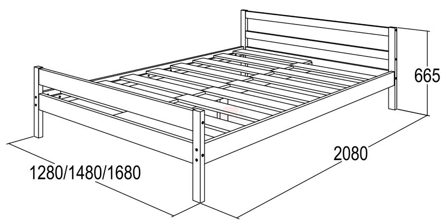 Фото Кровать-13 односпальная (СМ 120x200) с основанием от производителя Фант-мебель в Евпатории по цене 12 730 ₽