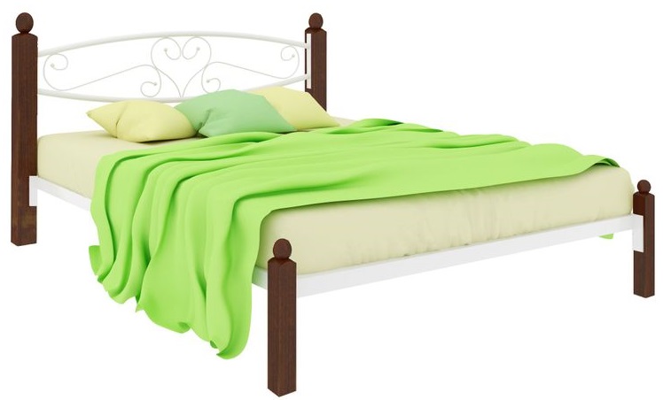 Фото Кровать двуспальная Каролина Lux (СМ 180х200) трубка металл от производителя Милсон в Евпатории по цене 19 950 ₽