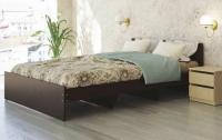 Кровать двуспальная К-12 (СМ 140х200) комплектуется настилом ( 140х200 , ЛДСП , венге , без подъемного мех. , без ящиков , без матраса (Ромис) ) в Евпатории от производителя 