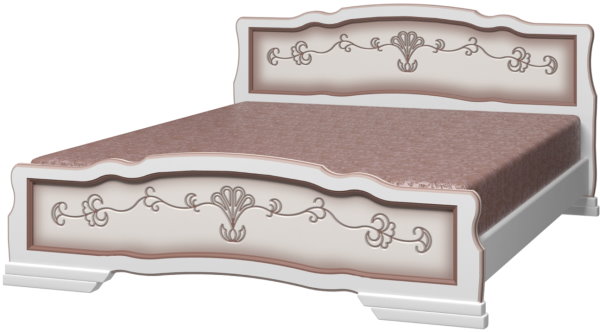 Фото Кровать двуспальная Карина-6 (СМ 180х200) без основания с универсальными царгами от производителя Браво-мебель в Евпатории по цене 19 430 ₽